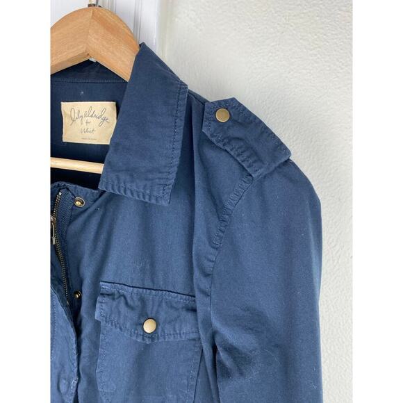 Lily Aldridge for Velvet by Graham & Spencer S Blue Military Utility Jacket - Picture 5 of 12
